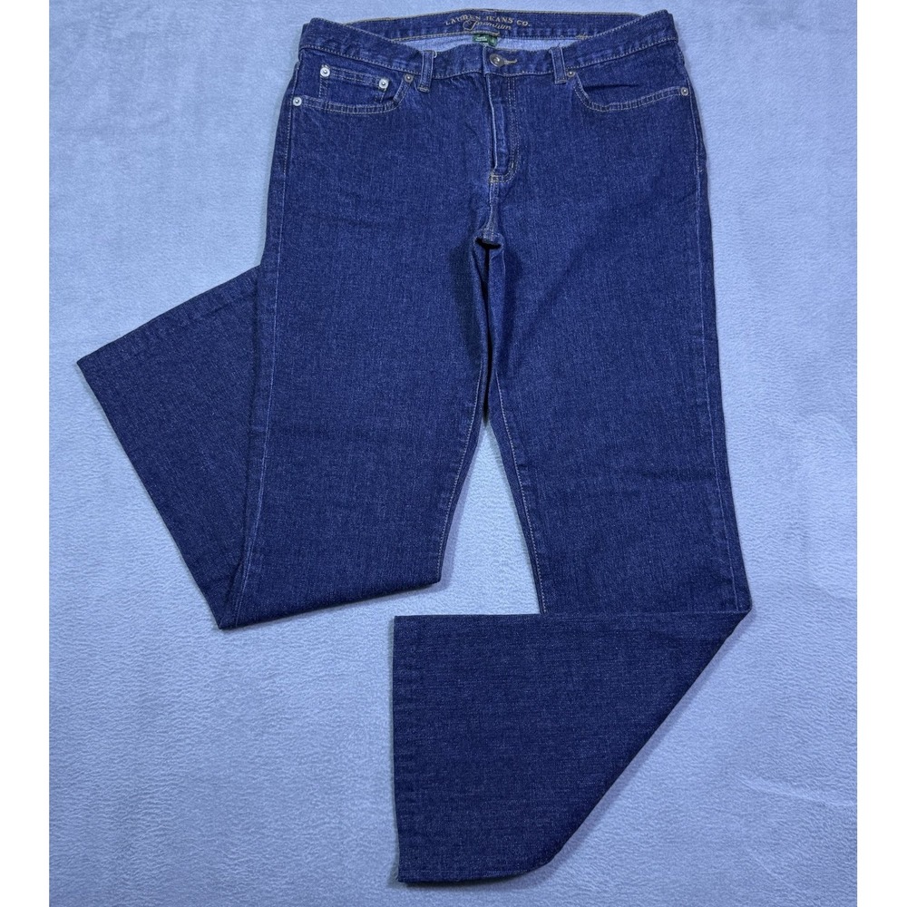 VINTAGE Lauren Ralph Lauren Jeans Womens 10 (31x30) Midrise Bootcut Dark Wash